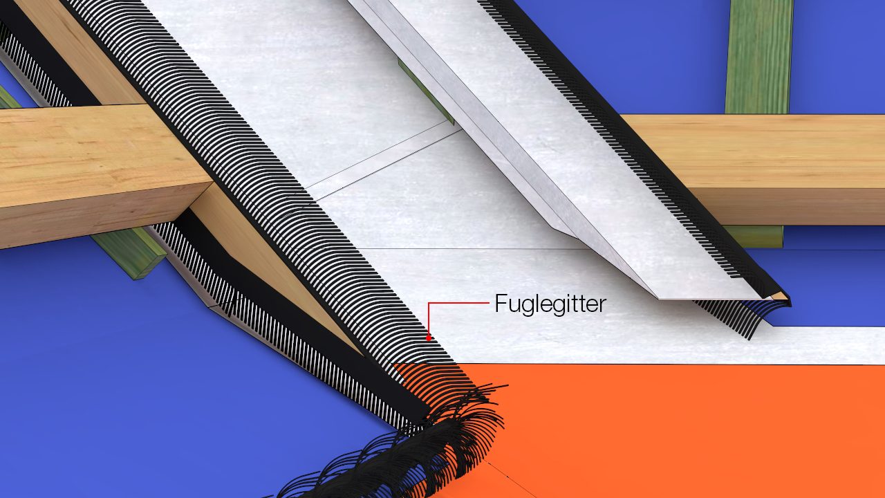 Detalje af fuglegitter 