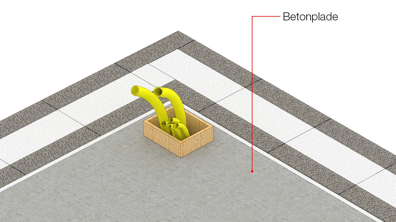Betonplade udstøbes