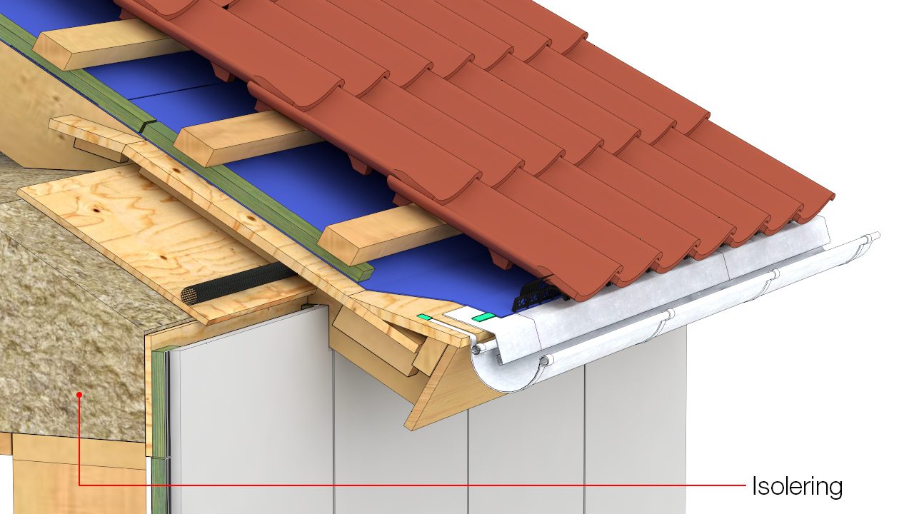 Forskalling og isolering monteres