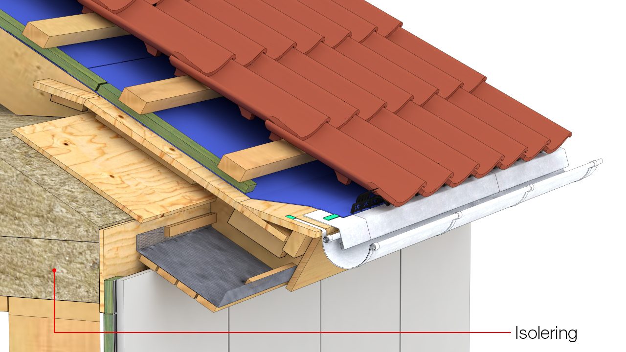 Forskalling og isolering monteres