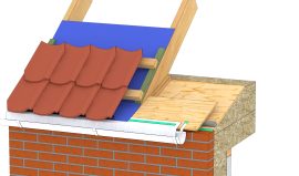 Ventileret tagfod uden udhæng