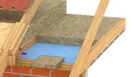 Efterisolering af loft – dampspærre monteret oppefra