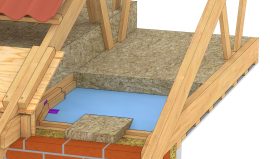 Efterisolering af loft med lasker på spær