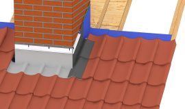 Skorsten, overgang nedre hjørne