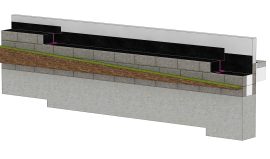 Fugtspærre ved niveauspring i terræn