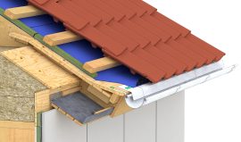 Vindspærre ved tagfod med udhængsbrædder