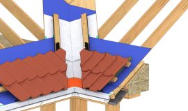 Skotrende – forsænket – ved tagfod