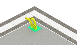 Tætning ved gennemføring af installationer i terrændæk