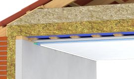 Efterisolering af loft – dampspærre monteret nedefra