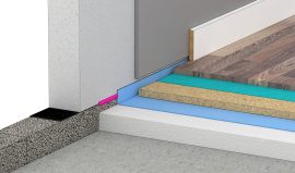 Tilslutning til fugtspærre i væg