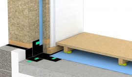 Let ydervæg og terrændæk